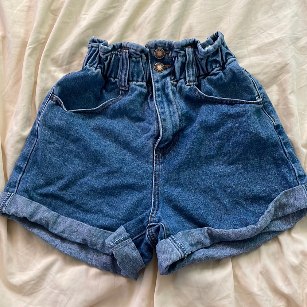 Forever 21 Paperbag Jean Shorts